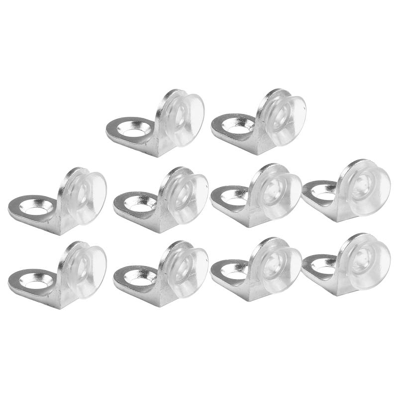 Description Picture 3 of itemHigh Quality Shelf Bracket Made of Zinc Alloy Perfect for Partitioning Closets Cabinets and Bookshelves 10 Piece Set