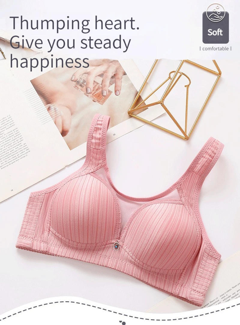 Description Picture 2 of itemC Cup Large Size Brassiere Without Steel Ring Bra Adjustable Women's Underwear Comfortable Sex Feel Fit Tops Lenceria Para Damas