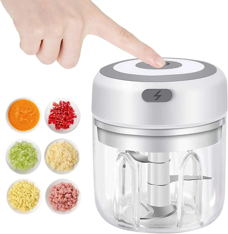 Description Picture 4 of itemElectric Mini Garlic Chopper USB Meat Grinder Garlic Masher Machine Sturdy Durable Crushed Ginger Vegetable Crusher Kitchenware