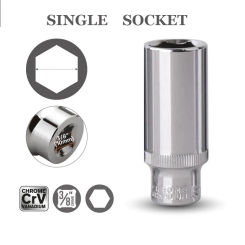 3/8" Drive Socket Set Short/Long Deep Sockets CRV Hand Tools Head Adapter for Torque Spanner Ratchet Socket Wrench 4mm -14mm