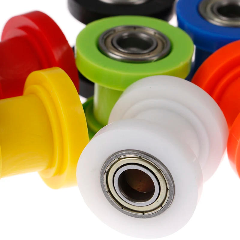 Description Picture 3 of item1PC 10mm Chain Roller Slider Pulley Wheel Guide Pit Dirt Bike ATV Tensioner Adjuster