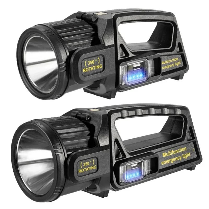 Description Picture 4 of itemPortable Solar LED Flashlight COB Work Light USB Rechargeable Waterproof Handheld Searchlight Outdoor Spotlight for Camping