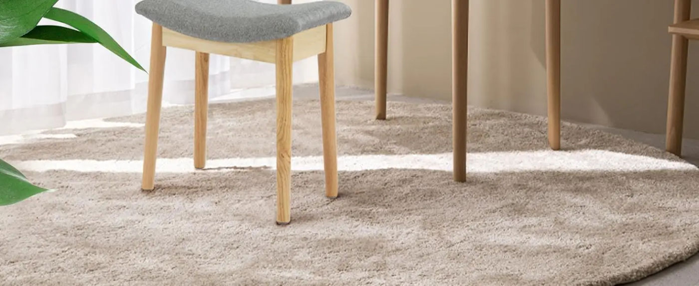 Description Picture 2 of itemVanity Stool Vanity Chair 18 Inch-  Stool Chair Wood Legs, Modern Piano Bench Makeup and Foot Stool for Bedroom.