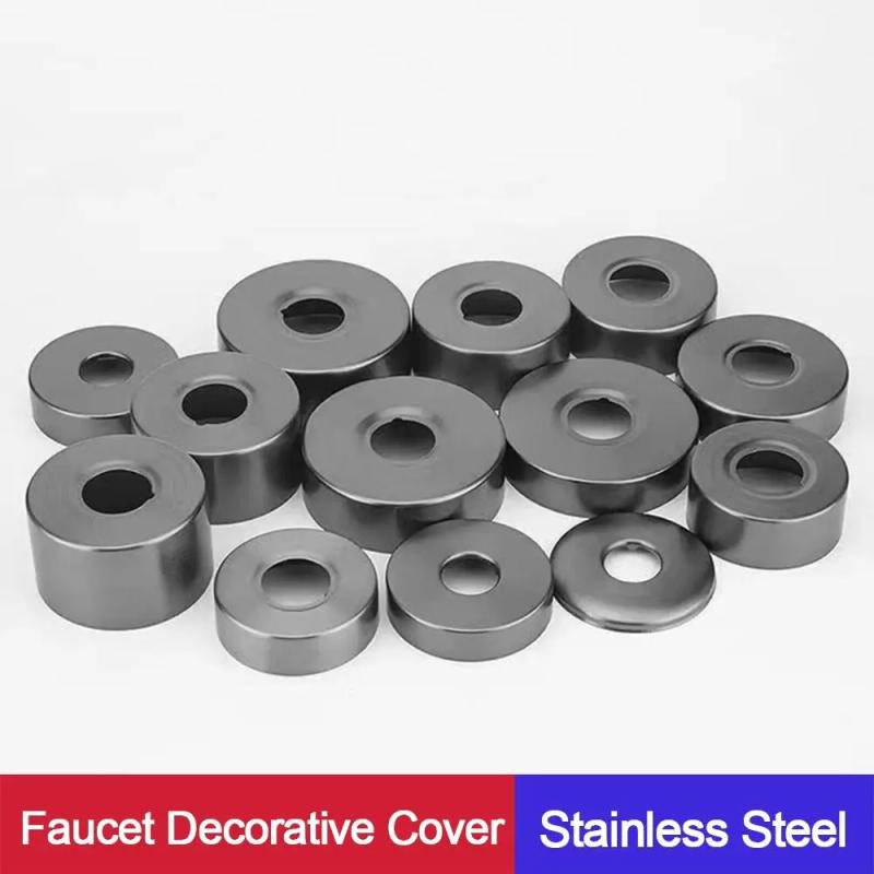 Description Picture 2 of itemShower Faucet Cover Stainless Steel Faucet Decorative Cover Water Pipe Connector Faucet Decor Kitchen Shower Accessories