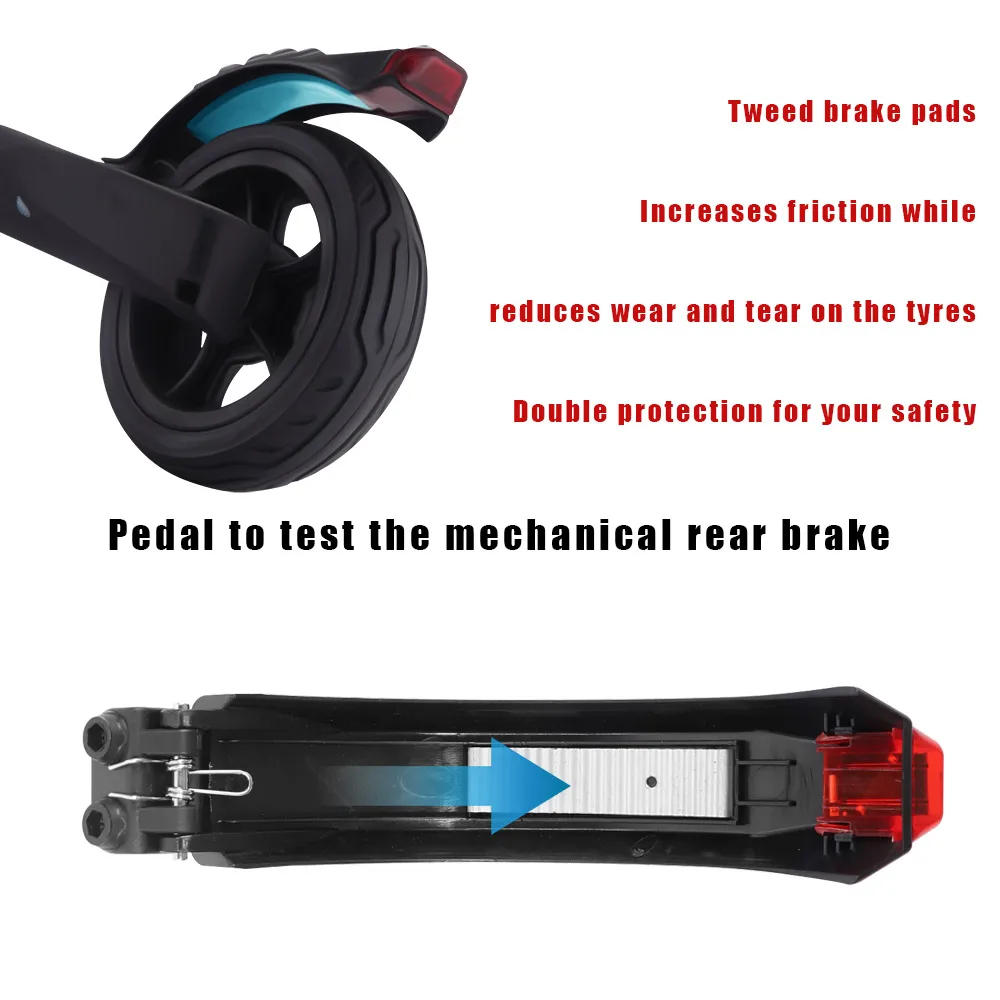 Description Picture 3 of itemTaillight Fender Rear Brake Foot Brake Fender for 5.5 inch/6.5 inch/8 inch Mudguard Hook Cover For Carbon Fiber Electric Scooter