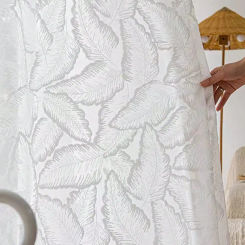 French romantic dream of three-dimensional flower window screen shade transmission of light gauze curtain