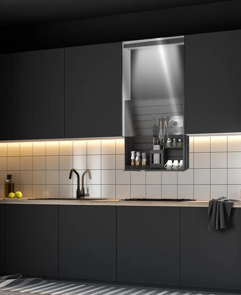 Description Picture 2 of itemCabinet Lifter Electric Smart Kitchen Wall Cupboard Remote Control Lifting Motor Automatic Pull Basket Universal Vertical