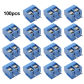 100PCS Blue 2P