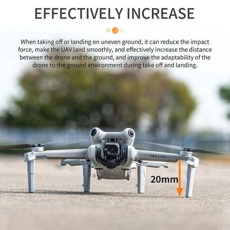 Description Picture 4 of itemIncreased Height 20 MM Landing Gear For Mini 4 Pro Leg Protector Extension For DJI Mini 4 Pro Split Tripod Drone Accessories