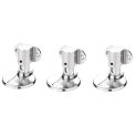 3PCS Adjustable Alloy Door Stop Anti-Collision Invisible Door Punch-Free Bathroom Floor Door Stop