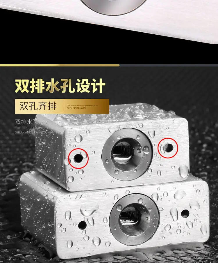 Description Picture 5 of item304 Stainless Steel Padlock with the same key Cabinet Outdoor Lock Furniture Lock Waterproof Rust-Proof Door Lock with 1 key