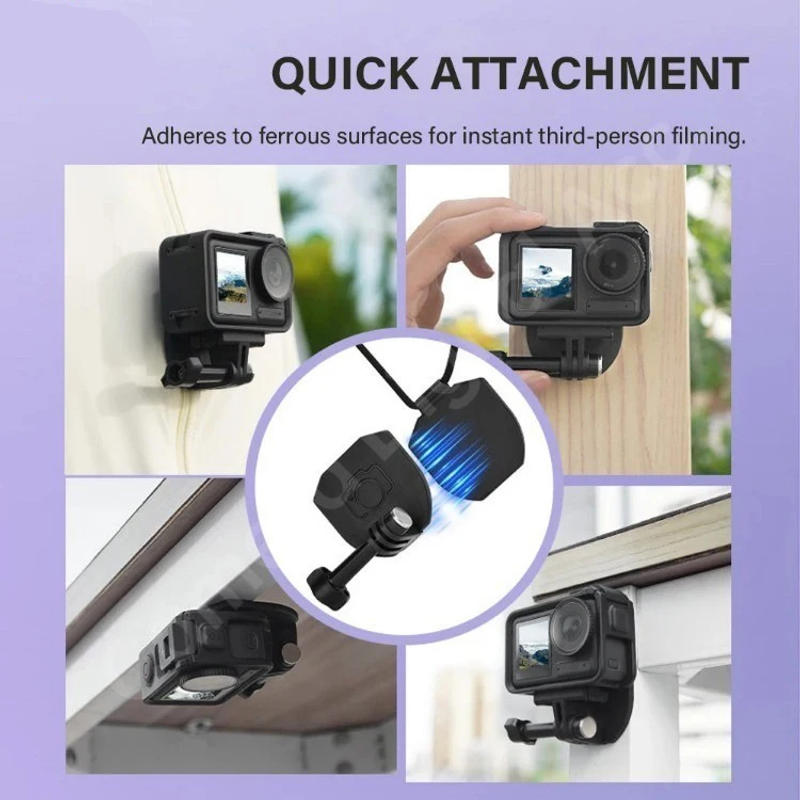 Description Picture 4 of itemMagnetic Neck Strap Hold Mount Strong Magnetic Chest Bracket For Insta360 X4 Go3s DJI Action 4 Gopro 12 Sports Camera Accessory