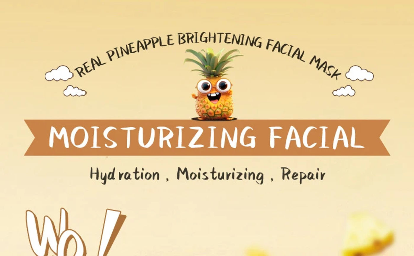 Description Picture 2 of item8pcs SADOER Fresh Fruits Face Mask Anti Wrinkle skincare Moisturizing Brightening Firming Hydrating Facial Masks Skin Care