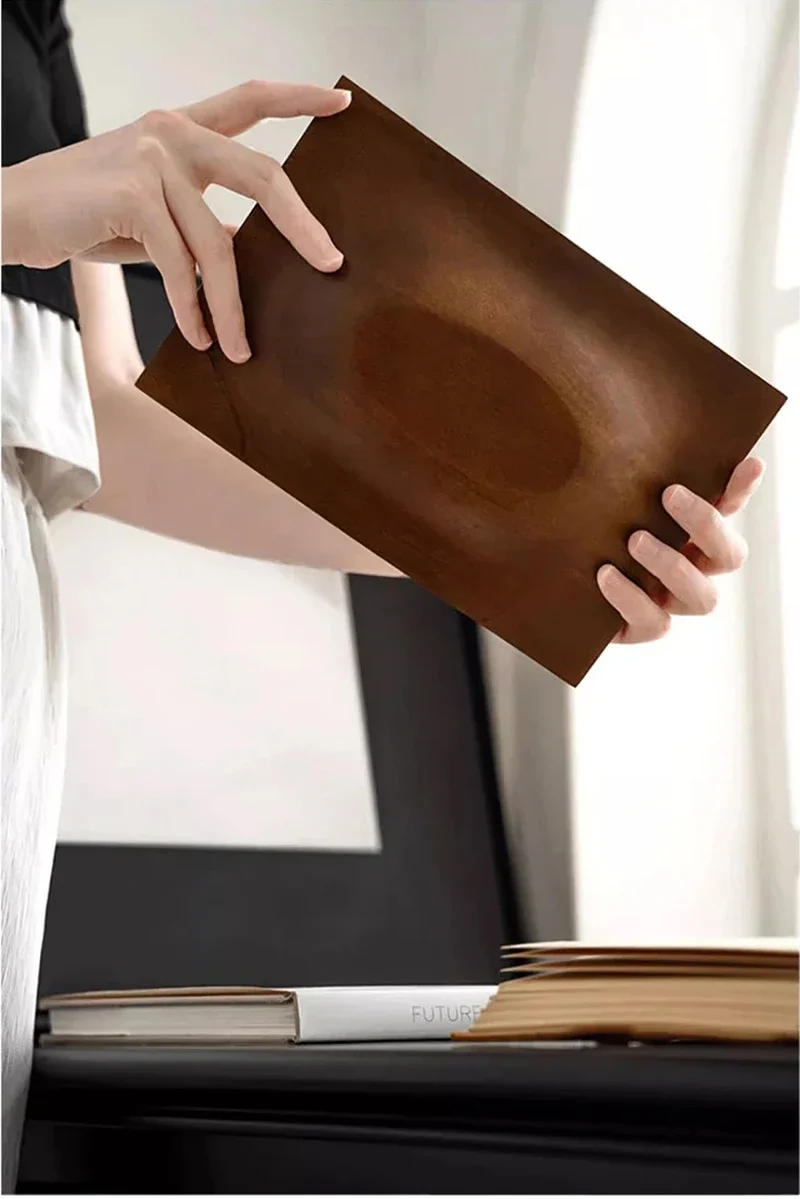 Description Picture 5 of itemDesktop Walnut Wooden Tissue Box,Magnetic Napkin Case Cover,Bar Restaurant Table Paper Tissue Holder,Home Living Room Decor