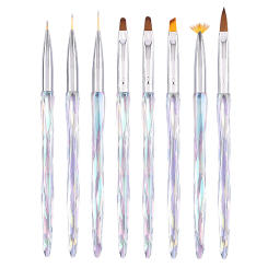 Nail Brush Phototherapy Tools 8 Pieces Painted Painting Pen Set Painting Drawing Brush Nail Enhancement Tools Uv Gel Brush Pen