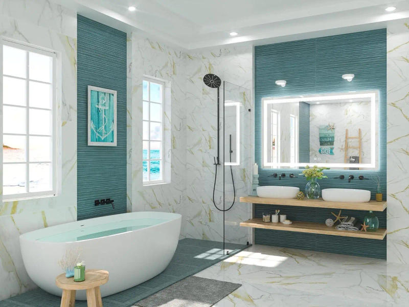 Description Picture 3 of itemLED Bathroom Mirror with Lights Lights Frontlighted LED Wall-Mounted Vanity Makeup Mirrors vanity magnifying mirror