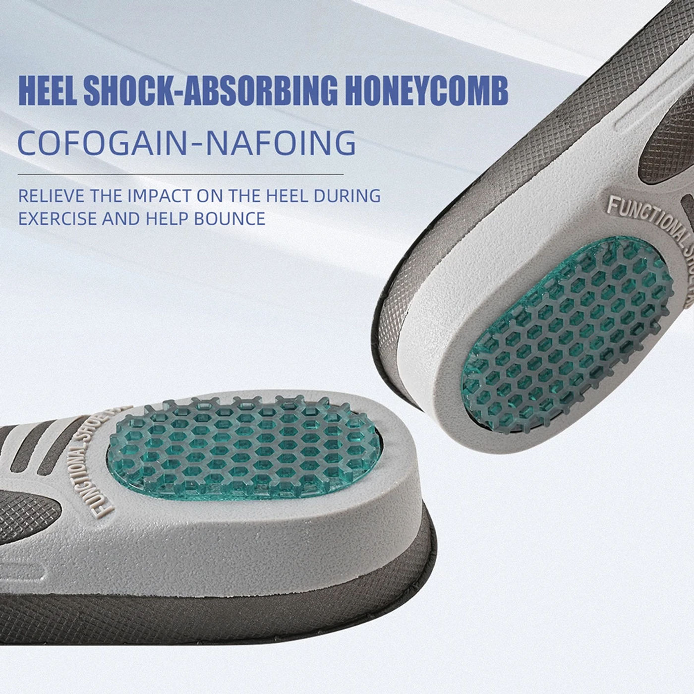 Description Picture 3 of item1 Pair Plantar Fasciitis Orthotic Shoe Inserts Arch Support Gel Comfort Shoe Insoles Athletic Running Insoles for Women and Men
