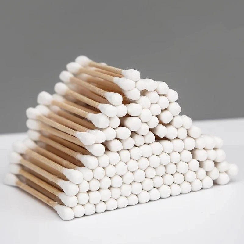 Description Picture 5 of itemDouble-ended Makeup Cotton Pads Wooden Cleaning Tools Disposable Ear Cleaning Sticks Multifunction Beauty Cotton Swabs Cosmetics