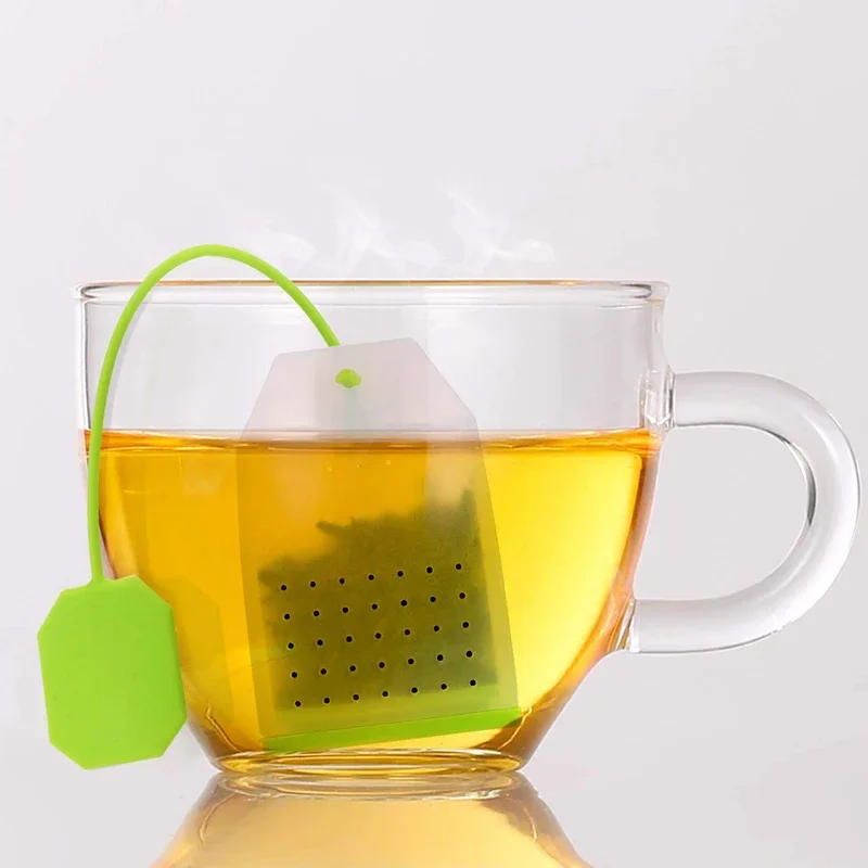 Description Picture 2 of itemFood-grade Silicone Tea Bags Colorful Style Strainers Herbal Loose Tea Infusers Filters Scented Teaware Infusers Kitchen Tools