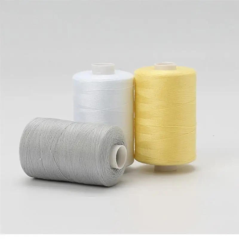 Description Picture 5 of item402 Sewing Thread 100% Polyester Single Roll Of 1000 Yards Household Sewing Machine Line Hand-Stitched Clothes Wire