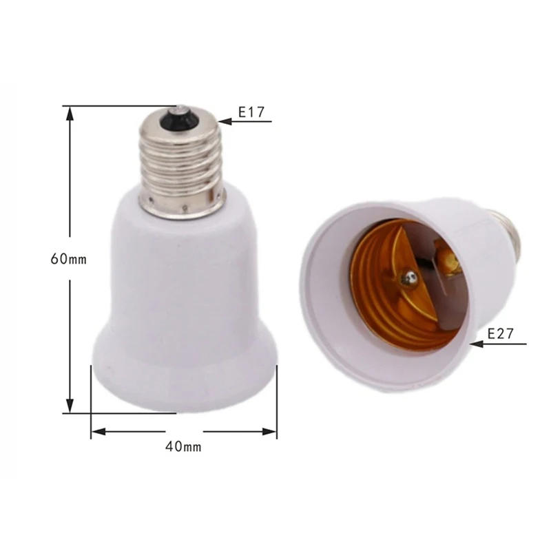 Description Picture 2 of itemE17 Lamp Socket E17 to E27 LED Halogen CFL Light Bulb Lamp Adapter