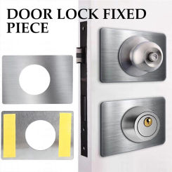 1Pcs/2Pcs Repair Braces Door Plate Reinforcement Cover Handle Knob Fixing Deadbolt Hole Ball Lock Mounting Plate Bracket Garage