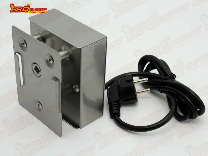 Description Picture 3 of itemElectric Heavy Meat BBQ Rotisserie Rotating Motor Eletric Grill Barbecue Spit Metal Rotisserie Motor Barbecue Accessories 220V