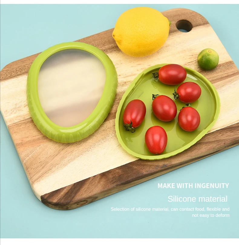 Description Picture 4 of itemKeep Ingredient Avocado Fresh Silicone Film Vegetable Box Sealed Dustproof Fruit Preservation Storage Box Mini Refrigerator