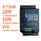 0.75KW 1PH-3PH 220V