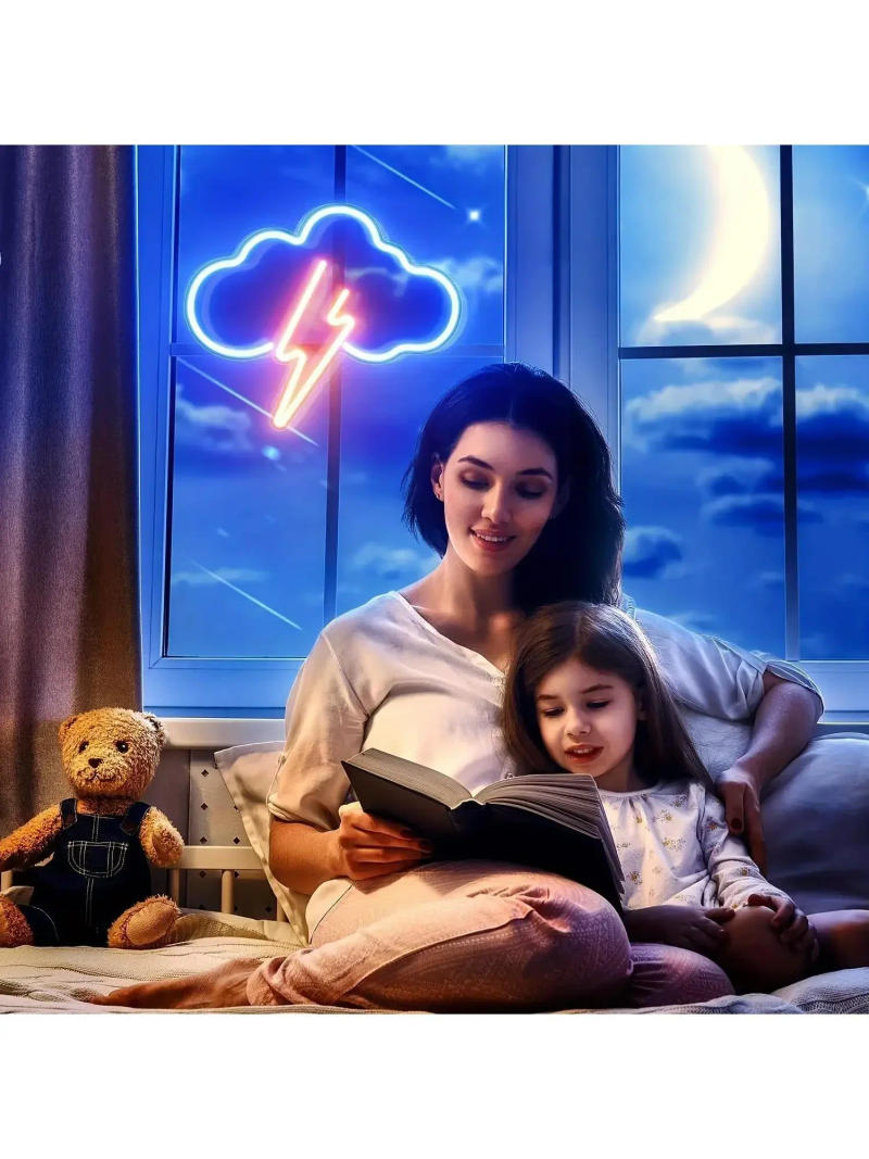 Description Picture 3 of itemCloud Led Neon Light Wall Light Wall Decor Light Up Acrylic Neon Signs for Bedroom, Kids Room, Living Room Bar Party Christmas