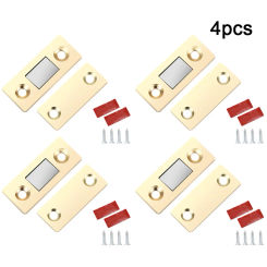Latches Cabinet Door Locks Ultra-thin Cabinet Door Suction Strong Magnetic 42*32mm Invisible Metal + Magnet Home