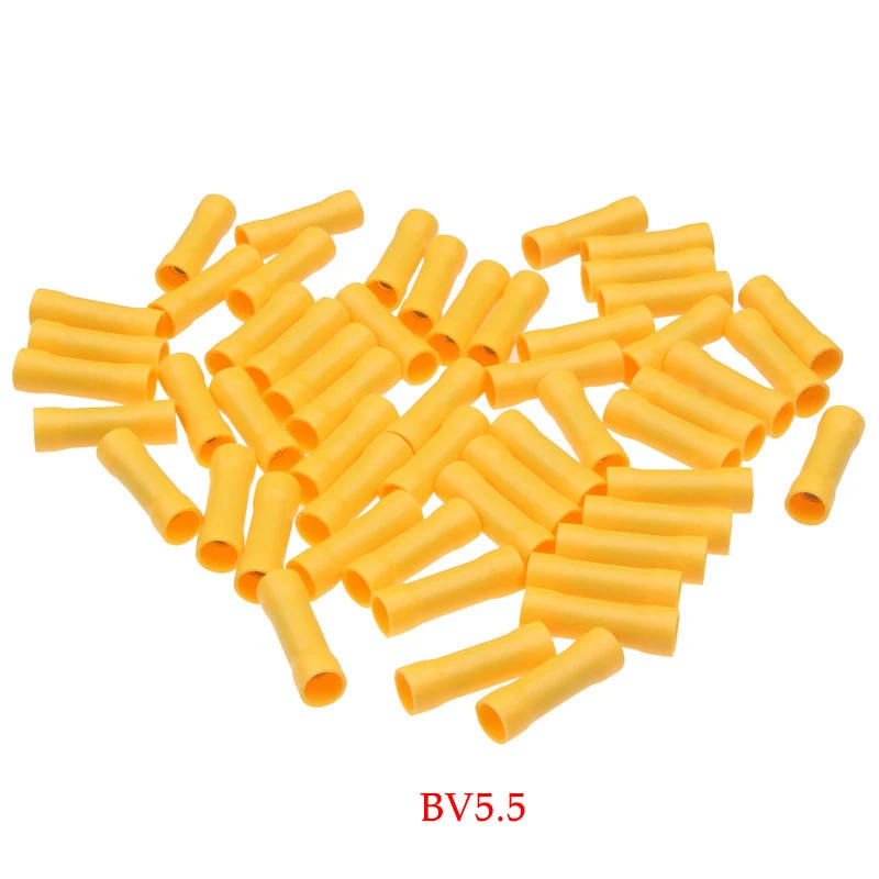 Description Picture 4 of itemAssorted Butt Connector Insulated Crimp Terminals Electrical Cable Wire Connectors BV1.25 BV2.5 BV5.5 Car Accessories