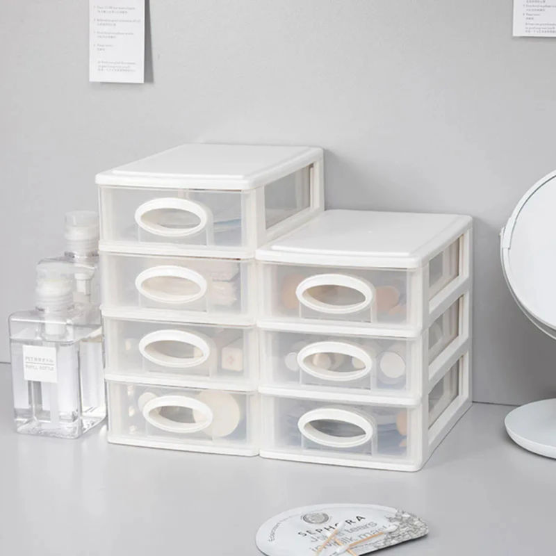 Description Picture 5 of itemDormitory Multi-Layer Drawer Stationery Holder Cosmetics Jewelry Storage Containers Home Office Storage Box Desk Organizer