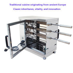 Stainless Steel Hungarian Chimney Cake Oven Kurtos Kalacs Waffle Maker Machine Donut Ice Cream Chimney Cakes Snack Equipment