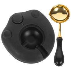 Fire Paint Electric Furnace Sealing Wax Melter for Stamp Making Supplies Sealer Kit Warmer Copper Abs