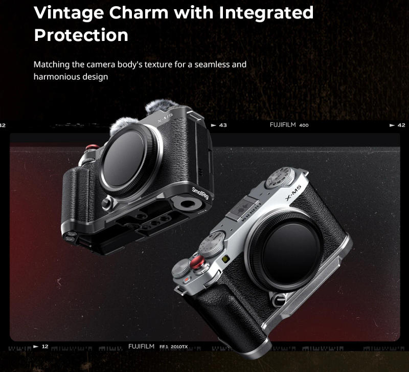 Description Picture 5 of itemSmallRig X-M5 Camera Handgrip, Camera Leather Half Case Kit for FUJIFILM X-M5 Black and Brown Can Choose Load 10 KG 4879