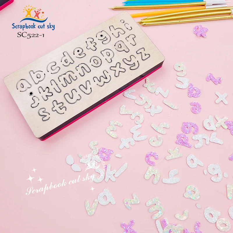 Description Picture 5 of itemScrapbookCutSky-SC522 Lowercase Letter  Wooden Cutting Knife Die Is Used With The Machine