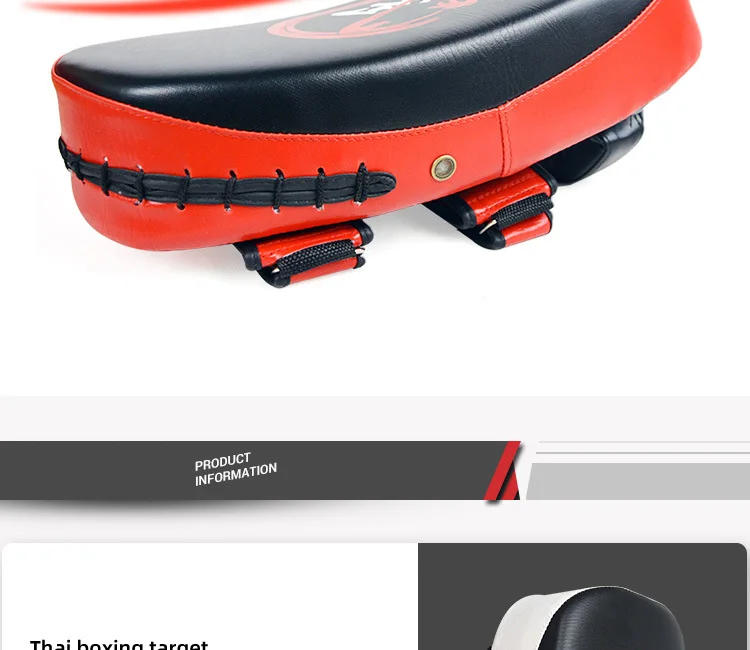 Description Picture 4 of item1/2PCS PU Leather Boxing Target Hand Foot Kicking Pad Bag for Muay Thai Taekwondo MMA Martial Arts Training Fitness Equipment