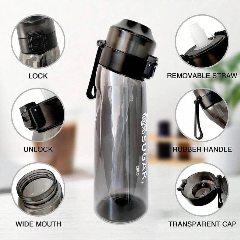 Description Picture 5 of itemMotion Water Bottle with 7 Flavour Pods 650ML large capacity Sports Water Up Bottle Starter up Set New Fruit Fragrance