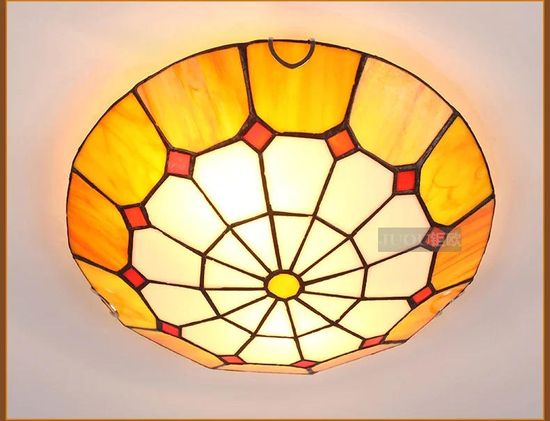Description Picture 6 of itemModern bedroom ceiling light fashionable seaside ceiling light Nordic living room painted glass decorationled lights for room
