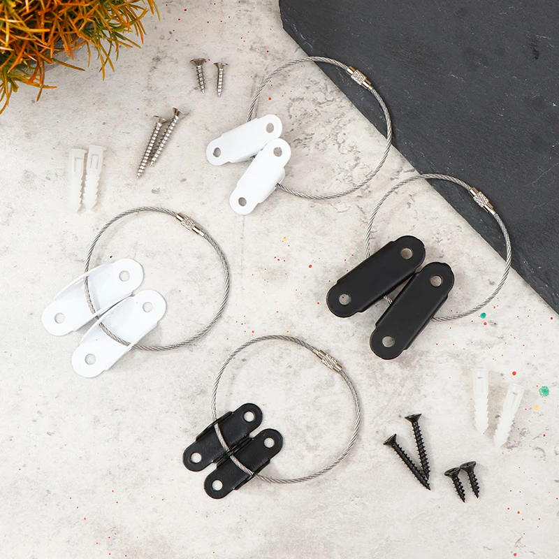 Description Picture 3 of item2 Pcs Child Safety Anti-fall Device Furniture Anchors For Baby Proofing Dresser Cabinet Tip Kit Cold Rolled Steel