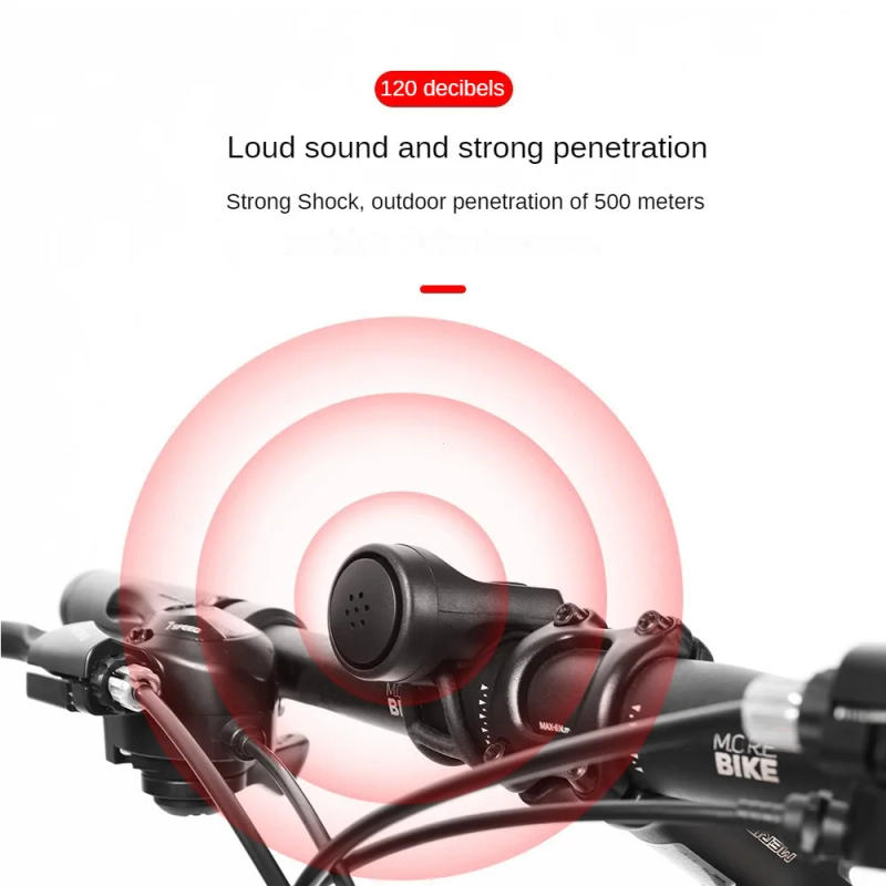 Description Picture 2 of itemBike USB Charging Horn Bicycle Electric Bell MTB Mountain Bike Warning Safety Ring Waterproof Bicycle Bell Cycling Accessories