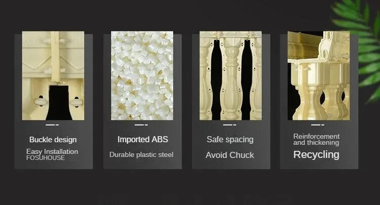 Description Picture 3 of itemEuropean Roman Columns Mold Home Garden Cement Vase Column Villa Balcony Handrail Fence Column Building Retro Garden Decoration