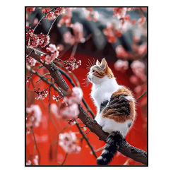 DONG-105-New Forbidden City Cat Cross Stitch