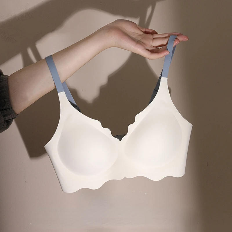 Description Picture 3 of itemSeamless Top Women Comfortable Sports Bra No Steel Ring Pure Desire Upper Support Sling Adjustable Beauty Back Bra Thin Section