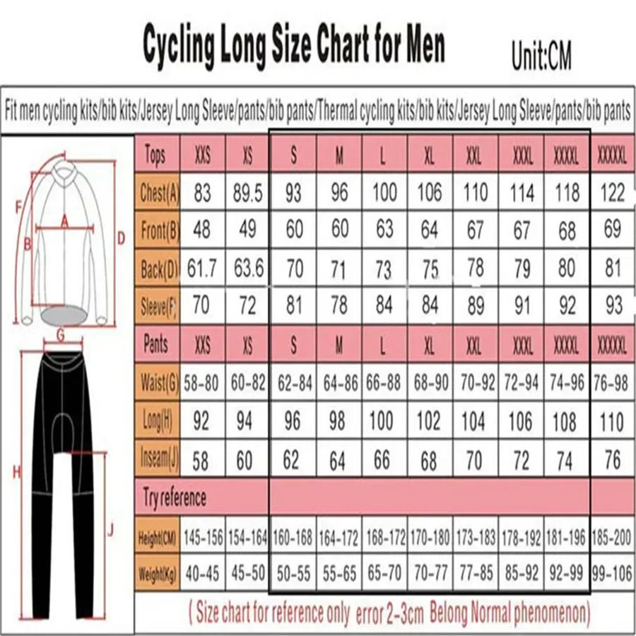 Description Picture 2 of itemWinter Jacket Thermal Fleece Men Team Cycling Jacket Long Sleeve Jersey Suit Mtb Road Bike Clothes Ciclismo Hombres