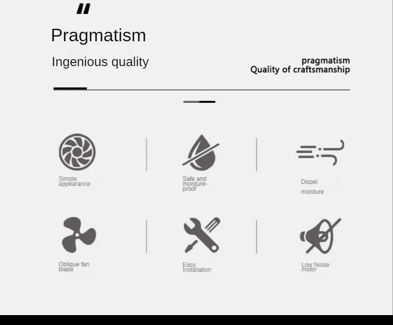 Description Picture 3 of item4/6 Inch High Speed Exhaust Fan Toilet Kitchen Bathroom Hanging Wall Window Ventilator Extractor with Remote Control