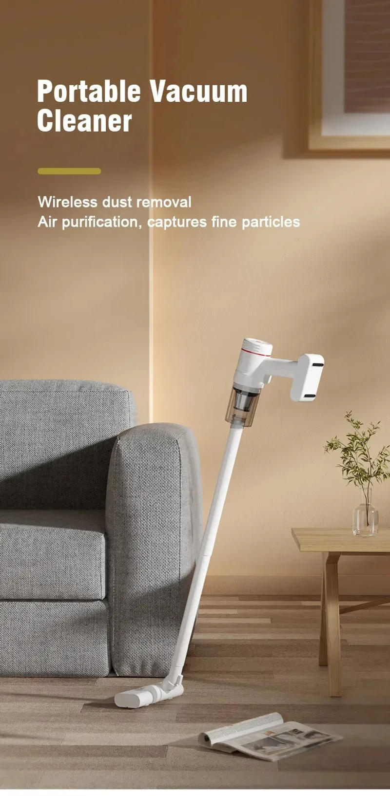 Description Picture 2 of itemBrushless Vacuum Cleaner 20000Pa/10000Pa Wireless Car Cleaning Machine Dual Use Dry and Wet Cleaning for Household Appliances