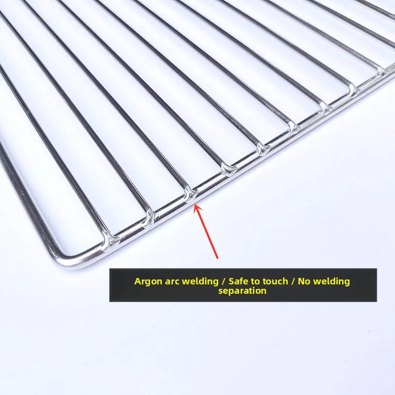 Description Picture 3 of itemStainl Steel Barbecue Me Square Thiened Outdoor Charcoal Oven Roast Meat Net Curtain id Home Barbecue Rake