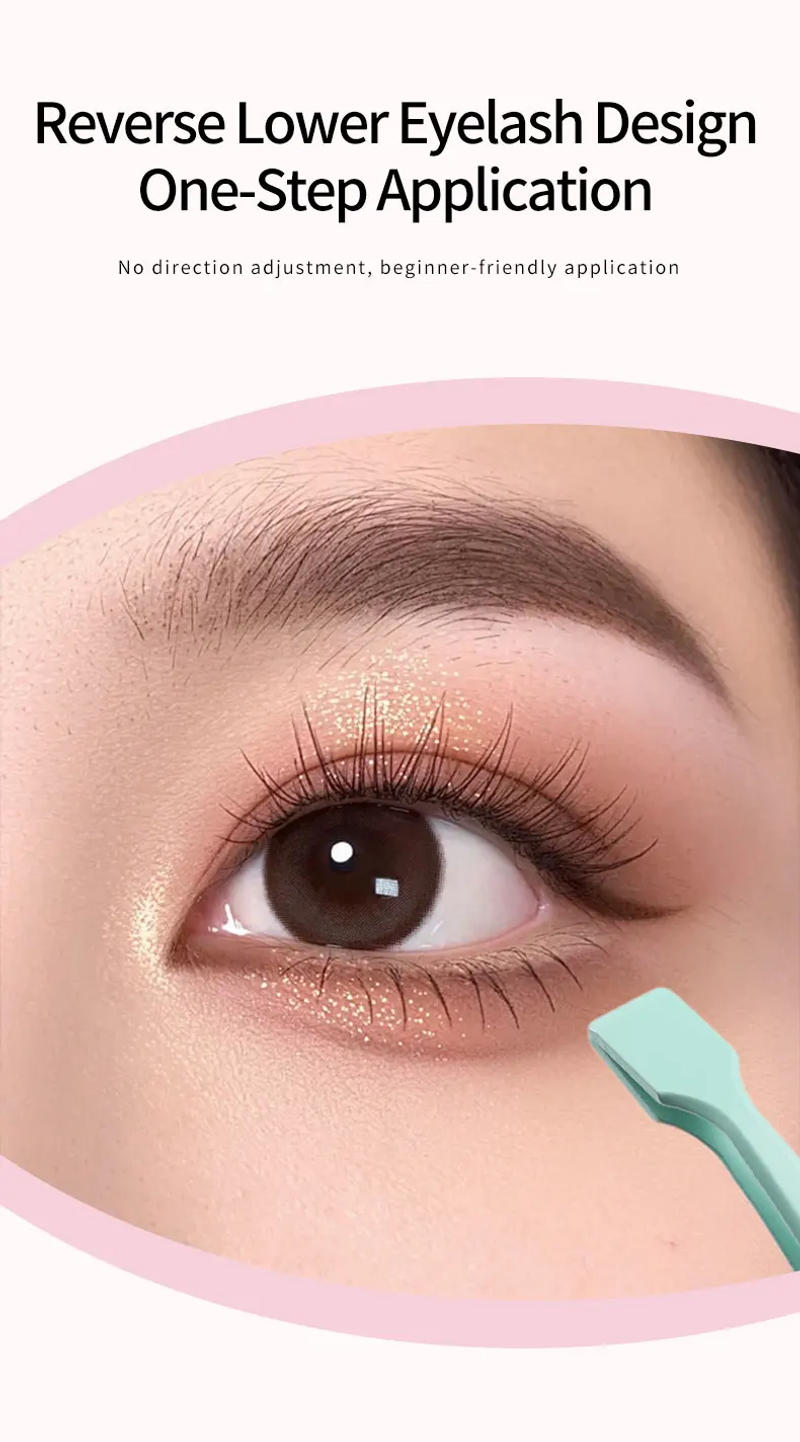 Description Picture 3 of itemStainless Steel Flat Clamp Head Eyelash Extensions Tweezers False Eyelashes Extension Clip High Precision Tweezers Makeup Tools